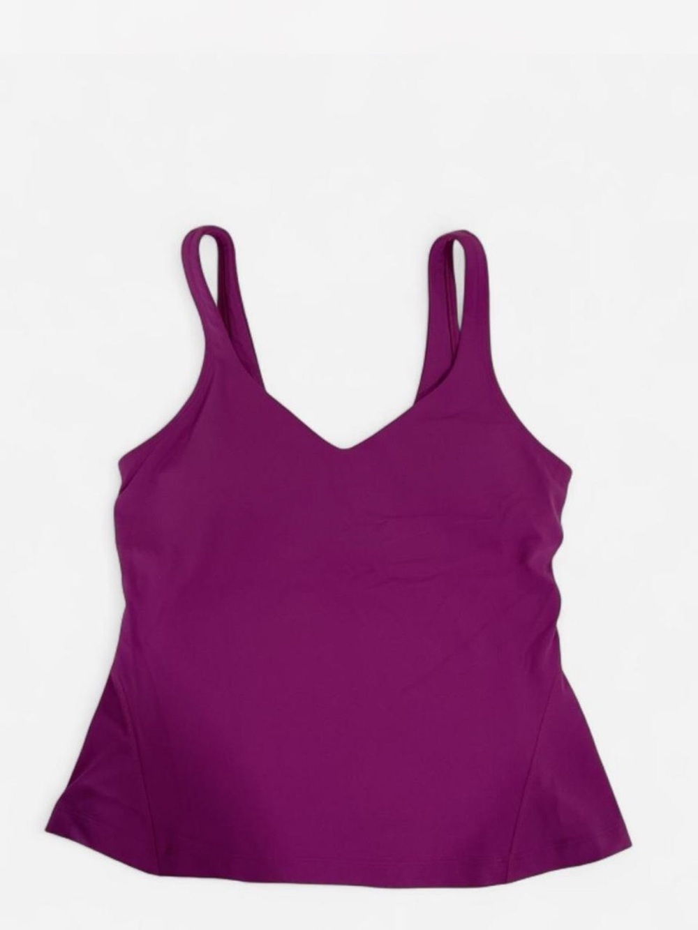 Lululemon Align Waist-Length Tank Top Size 8 Purple Built-In Bra